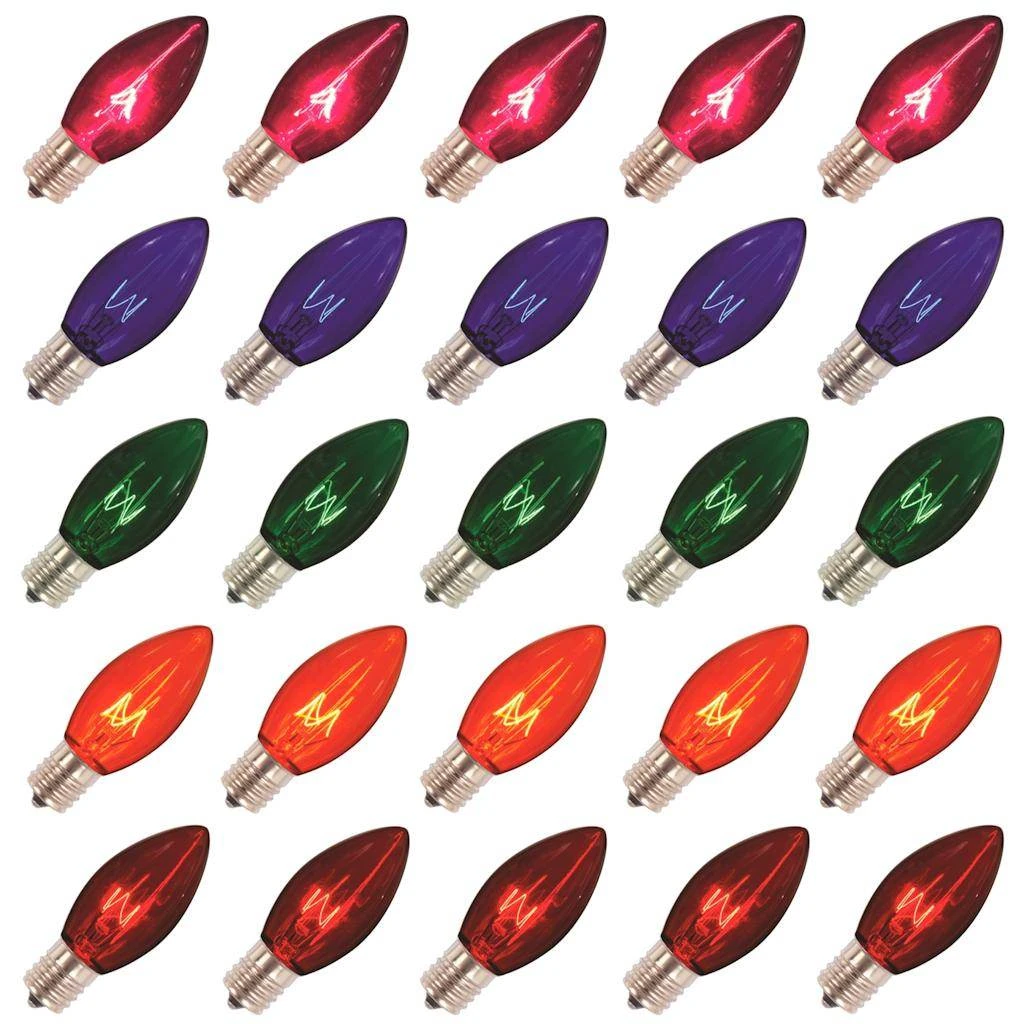 Christmas Light Bulb Replacement (25 Pack) (00021) 3 Christmas Light Bulb Replacement (25 Pack) (00021)