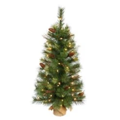 Vickerman Pre-Lit Artificial Christmas Tree With Pine Cones (22349) 6 Vickerman Pre-Lit Artificial Christmas Tree With Pine Cones (22349) -Philips Xmas Sales 22349md