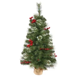 Vickerman Unlit Artificial Christmas Tree With Berries (22421)