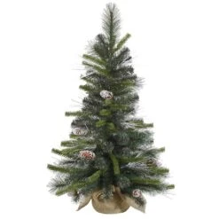 Vickerman Unlit Artificial Christmas Tree With Frosted Cones (27739)