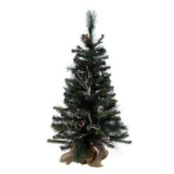 Vickerman Pre-Lit Artificial Christmas Tree With Frosted Cones (30307)