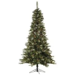 Vickerman Pre-Lit Artificial Christmas Tree With Pine Cones (Includes On / Off Foot Switch) (32810)