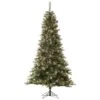 Vickerman Pre-Lit Artificial Christmas Tree With Pine Cones (Includes On / Off Foot Switch) (32818)