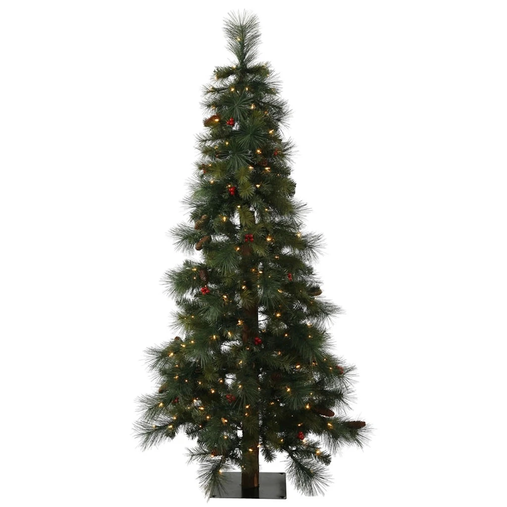 Vickerman Pre-Lit Artificial Christmas Tree With Pine Cones And Berries (33490) 3 Vickerman Pre-Lit Artificial Christmas Tree With Pine Cones And Berries (33490)
