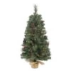 Vickerman Pre-Lit Artificial Christmas Tree With Red Berries And Pine Cones (370568)